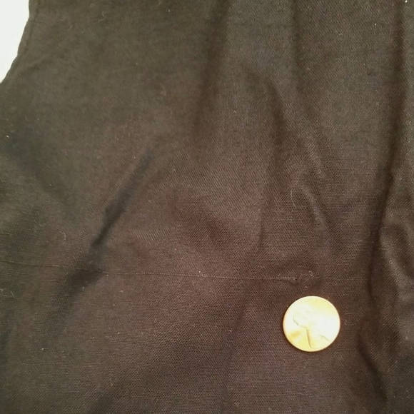 PAPY BOEZ Dress M/L Peasant Prairie Floral Teacups Embroidered Navy Blue - Picture 8 of 10